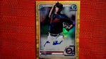 2020 Bowman Chrome Prospects Yellow Refractor /75 Chris Vallimont #CPA-CV Auto