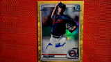 2020 Bowman Chrome Prospects Yellow Refractor /75 Chris Vallimont #CPA-CV Auto