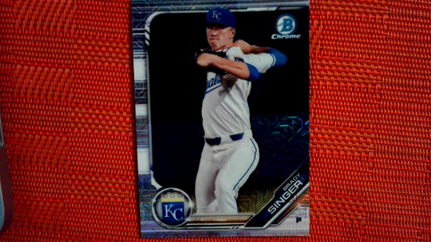 BRADY SINGER RC Mega Box **MOJO REFRACTOR** 2019 Bowman Chrome Prospects BCP110