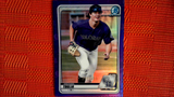 2020 Bowman Draft Chrome Purple Refractor #BD-175 MICHAEL TOGLIA /250 Rockies