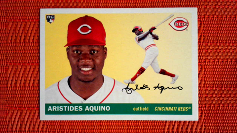 2020 TOPPS ARCHIVES ARISTIDES AQUINO RC #6 REDS