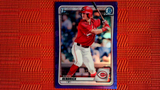 2020 Bowman Draft AUSTIN HENDRICK Purple 1st Chrome Prospect /250 #BD-34 Reds