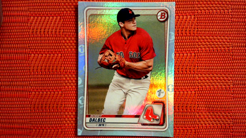 2020 Bowman 1st Edition Sky Blue Foil Bobby Dalbec #BFE-86