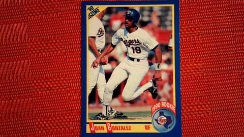 1990 Score Juan Gonzalez RC #637