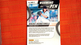 2020 Panini Warming in the Pen Silver Prizm Brent Honeywell #WIP-7 Baseball Card