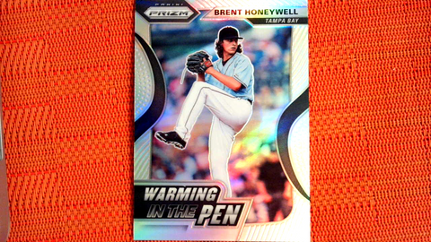 2020 Panini Warming in the Pen Silver Prizm Brent Honeywell #WIP-7 Baseball Card