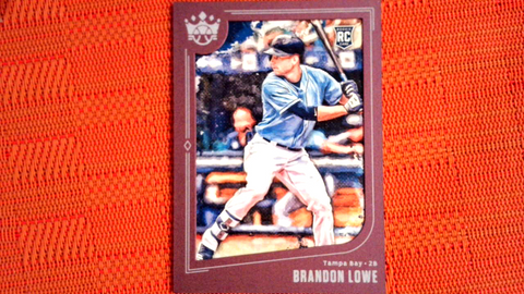 2019 Panini Diamond Kings BRANDON LOWE Rookie RC Plum Frame Parallel Donruss