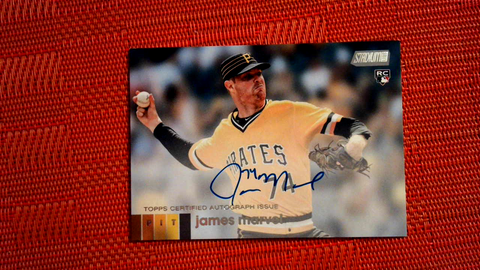 2020 Topps Stadium Club Autographs James Marvel RC Auto - Pittsburgh Pirates
