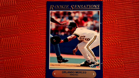 1992 Fleer ORLANDO MERCED Rookie Sensations INSERT CARD #3 Pittsburgh Pirates