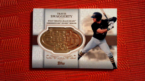 2019 Topps Pro Debut #DD-TS Travis Swaggerty Gold Medallion 76/99