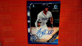 2019 Bowman Chrome Logan Driscoll Blue Refractor Prospect Auto #/150