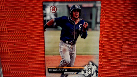 2017 Bowman Fernando Tatis Jr. Draft Card #BD-71 San Diego Padres