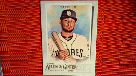 2020 Topps Allen & Ginter Fernando Tatis Jr. #115. San Diego Padres