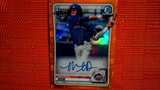 2020 Bowman Draft Matthew Dyer Chrome Draft Picks Orange Auto  #/25 Mets