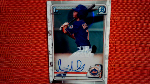 2020 Bowman Chrome Draft Autograph Isaiah Greene
