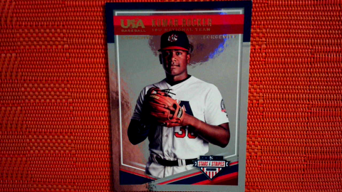 2018 USA Baseball Stars and Stripes Longevity #39 Kumar Rocker Foil SP Vandy