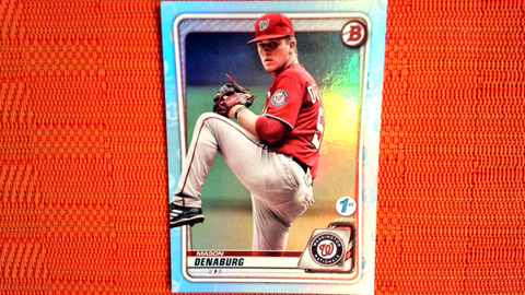 2020 Bowman 1st Edition BFE-24 Mason Denaburg Sky Blue Foil