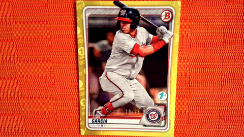 2020 Bowman 1st Edition Yellow Foil Luis Garcia /75 #BFE-114