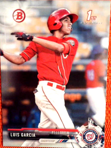 2017 BOWMAN PROSPECTS LUIS GARCIA #119 WASHINGTON NATIONALS