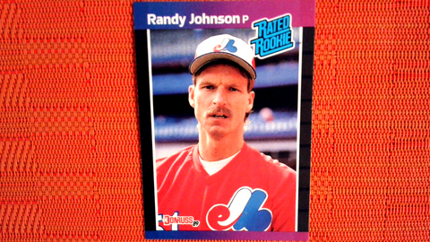 1989 Donruss Randy Johnson #42 Rated Rookie RC Rookie Card Montreal Expos HOF