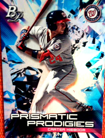 2019 BOWMAN PLATINUM PRISMATIC PRODIGIES #PPP-14 CARTER KIEBOOM NATIONALS!