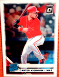 2019 Donruss Optic Rated Rookie Carter Kieboom RC Nationals