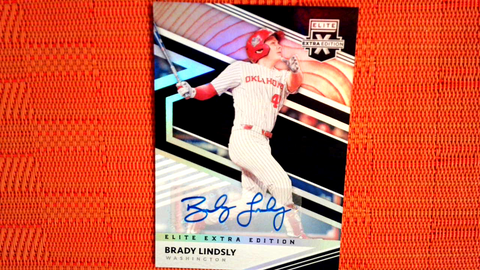 2020 PANINI ELITE EXTRA EDITION BASEBALL BRADY LINDSLY AUTO NATIONALS