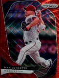 2020 Panini Prizm #191 Max Scherzer Red Wave Prizm Refractor  /99