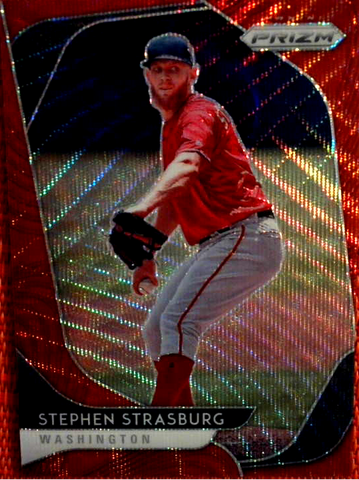 2020 Prizm Stephen Strasburg Red Wave #d /99