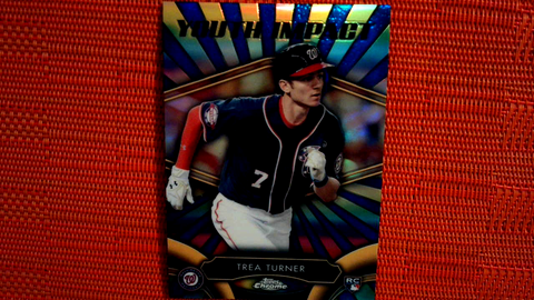 2016 Topps Chrome Youth Impact Trea Turner #YI-8 Rookie