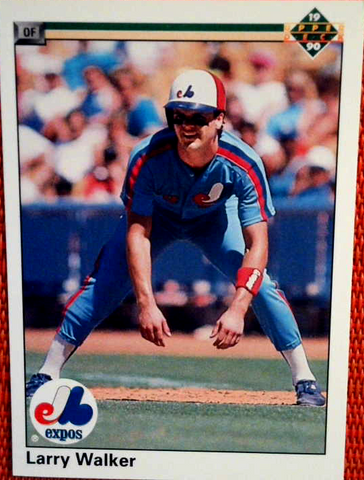 1990 Upper Deck Baseball Larry Walker RC #466 Montreal Expos HOF (See Scans)