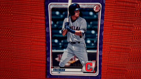 2020 Bowman #BP40 Tyler Freeman - Cleveland Indians Purple /250 Numbered