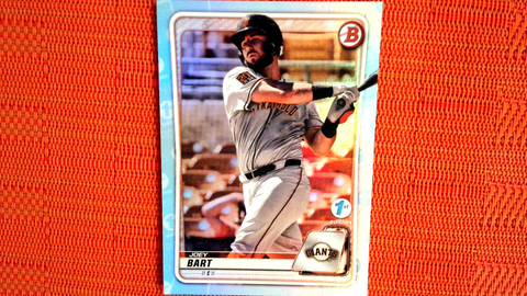 2020 Bowman 1st Edition San Francisco Giants Joey Bart Sky Blue Parallel