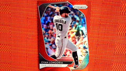 2020 Prizm #79 Evan Longoria RED Prizm Parallel GIANTS