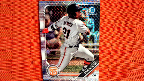 2019 Bowman Chrome Mega Box Prospects Refractor Heliot Ramos RC Giants