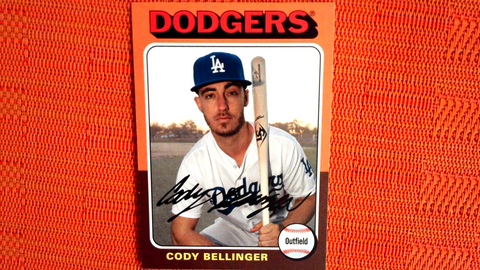 2019 Topps Archives CODY BELLINGER 1975 Topps Card #188 - LOS ANGELES DODGERS