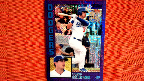 2019 Topps 1984 Purple #'d 47/75 Cody Bellinger #T84-23 Dodgers SP 35th Ann