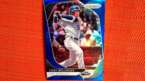 Cody Bellinger 2020 Panini Prizm Blue SP Los Angeles Dodgers Baseball Card #28