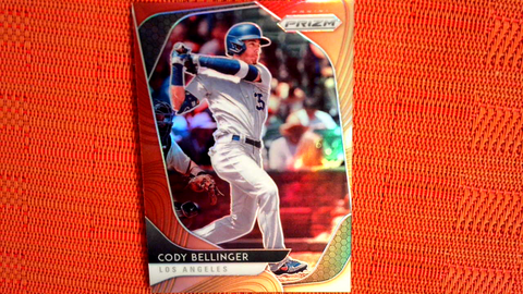 2020 Panini Prizm Prizms Red Orange #28 Cody Bellinger