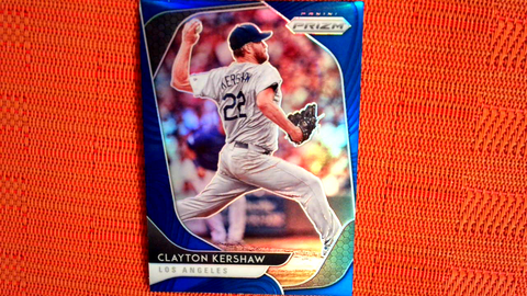 2020 Panini Prizm Blue Clayton Kershaw #43