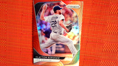 2020 Panini Prizm Hot Box Red Orange Clayton Kershaw #43