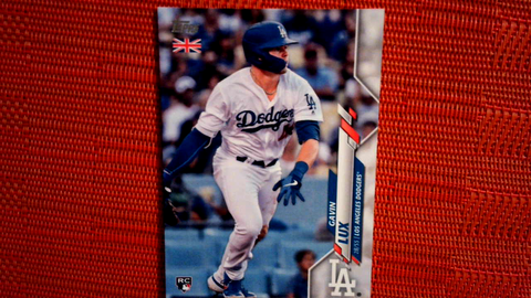 2020 Topps UK Edition Gavin Lux RC #183- Los Angeles Dodgers