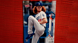 2020 Topps UK SP Edition Dustin May Rookie RC #185 Los Angeles Dodgers