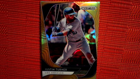 2021 Panini MLB Baseball Prizm Justin Turner Serial #'d /10 SSP Gold Prizm #98