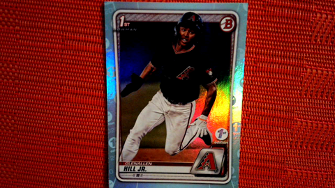 GLENALLEN HILL JR. 2020 Bowman First Edition Paper Sky Blue Foil 1st D-Backs