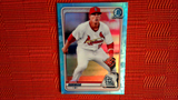 2020 Bowman Draft Chrome Sky Blue Refractor Nolan Gorman #BD-194