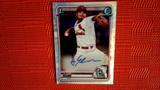2020 Bowman Chrome Alvaro Seijas Autograph Refractor #/499 Cardinals