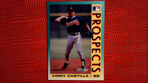 1992 Fleer VINNY CASTILLA #666 RC Rookie Card - Atlanta Braves (See Scans)