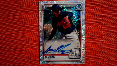 Jasseel de la Cruz 2020 Bowman Chrome 1st Card RC Rookie SPARKLE Autograph #/299