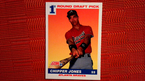 1991 Score Chipper Jones #671 ROOKIE CARD HOF ATLANTA BRAVES (See Scan)